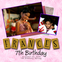 Frances 7th Birthday